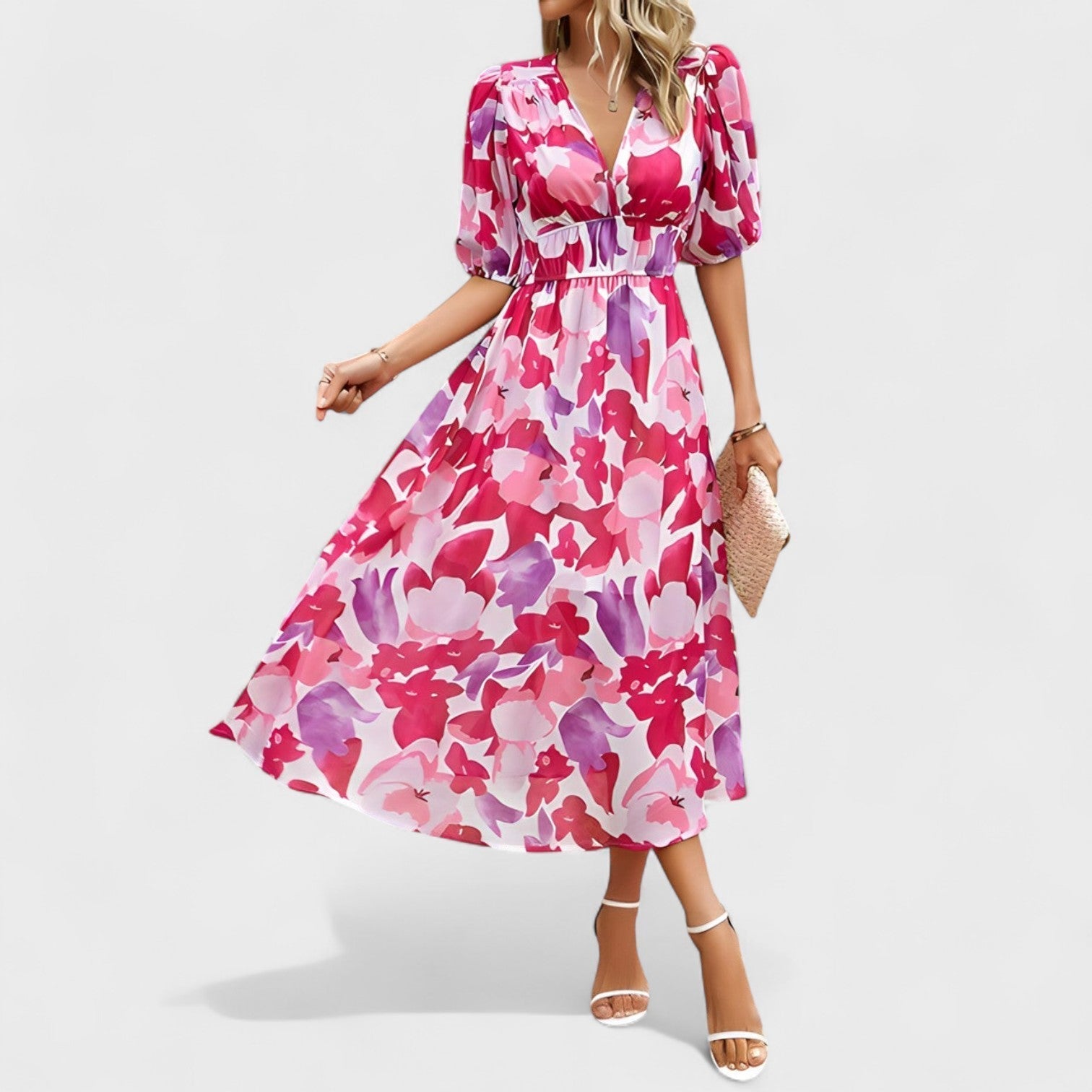 Clara – Elegantní midi šaty