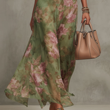 Lidia – Elegantní květinové maxi šaty
