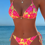 Bikini – Sexy batikovaný top za krk