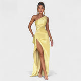 Ariel – Elegantní citronové šaty
