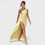 Ariel – Elegantní citronové šaty