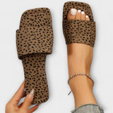 Elisabete – Ploché mokasíny s leopardím vzorem