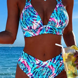 Bikini – Stylový dvoudílný potištěný model