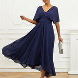Helena – Elegantní midi šaty s výstřihem do V