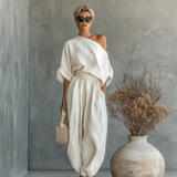 Donna – Elegantní lněný komplet