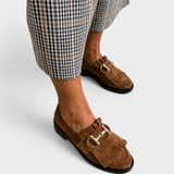 Fleur – Elegantní hnědé loafers