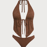 Kohvi – Geometrický tankini komplet