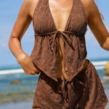 Kohvi – Geometrický tankini komplet