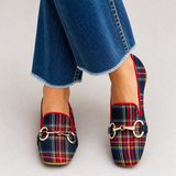 Mélani – Elegantní kostkované loafers