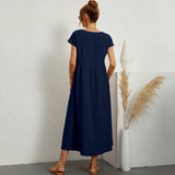 Inês – Elegantní midi šaty s kapsami