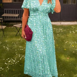 Sandra – Elegantní maxi šaty s výstřihem do V