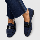 Nora – Elegantní modré loafers