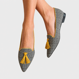 Odessie – Moderní loafers s kostkovaným potiskem