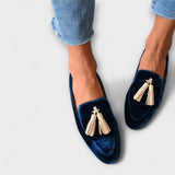 Quinnlyn – Vintage loafers s třásněmi
