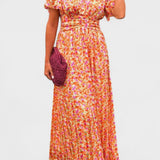 Sandra – Elegantní maxi šaty s výstřihem do V