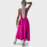 Cielo Divino – Elegantní midi šaty s rozparkem