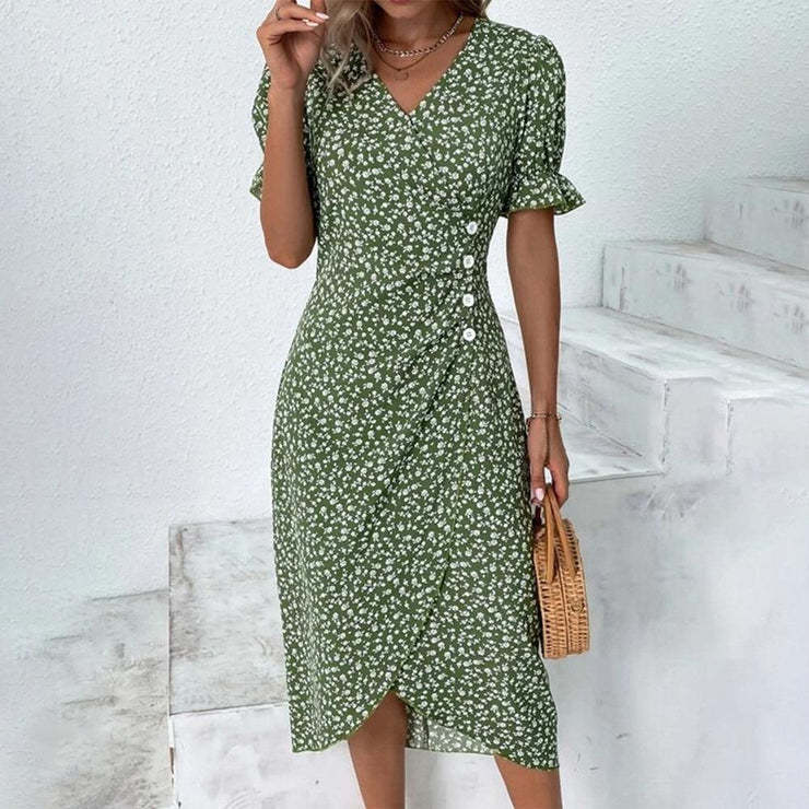 Rita – Letní elegantní zavinovací šaty