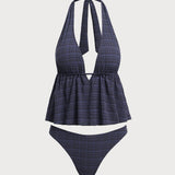 Must Sügav V – Stylový tankini komplet