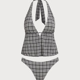 Must Sügav V – Stylový tankini komplet