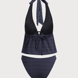 Must Sügav V – Stylový tankini komplet