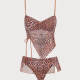 Rikka – Elegantní tankini komplet s leopardím vzorem