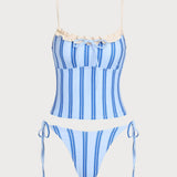 Sinine Triibuline – Stylový tankini komplet