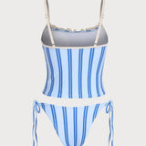 Sinine Triibuline – Stylový tankini komplet