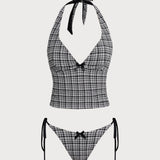 Must – Elegantní pletený tankini komplet