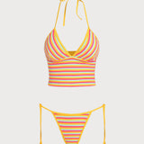 Mitmevärviline Riba – Stylový tankini komplet