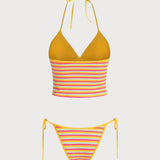 Mitmevärviline Riba – Stylový tankini komplet