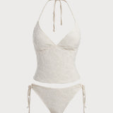 Valge Troopiline – Elegantní tankini komplet