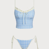 Hele Sinine – Elegantní tankini komplet s volány