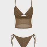 Kohvi Polka – Stylový tankini komplet