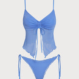 Sinine Lurex – Elegantní tankini komplet