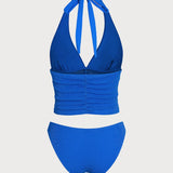 Sinine – Třpytivý tankini komplet