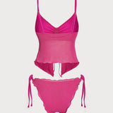 Sinine Lurex – Elegantní tankini komplet