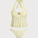 Kollane Halter – Elegantní tankini komplet