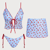 Hele Sinine – Elegantní třídílný tankini komplet