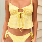 Kollane O-Rõnga – Stylový tankini komplet