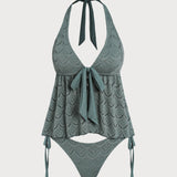 Türkiissinine – Elegantní tankini komplet