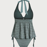 Türkiissinine – Elegantní tankini komplet