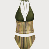 Roheline – Elegantní tankini komplet