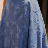 Sinine Jacquard – Bohaté maxi šaty