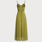 Roheline Rikkalik – Elegantní maxi šaty