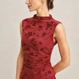 Punane Mock Neck – Stylové tílko