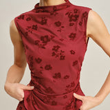 Punane Mock Neck – Stylové tílko