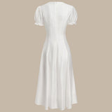 Valge – Elegantní midi šaty